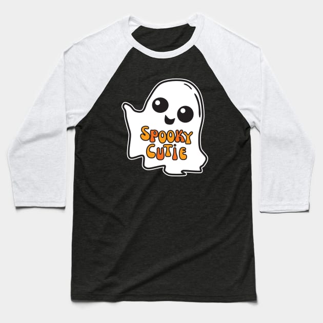 Spooky Cutie Ghost Baseball T-Shirt by Nice Surprise